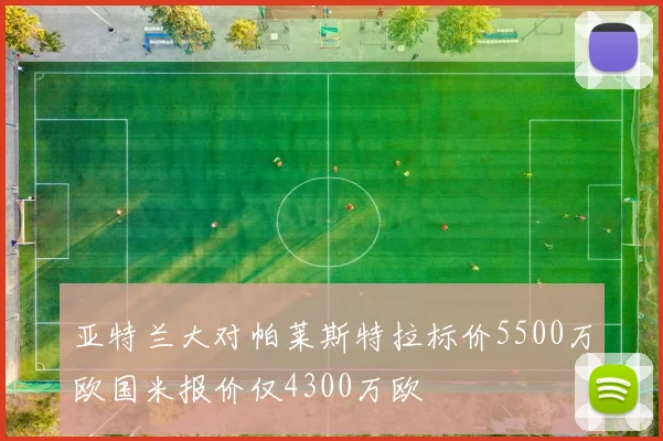 亚特兰大对帕莱斯特拉标价5500万欧国米报价仅4300万欧